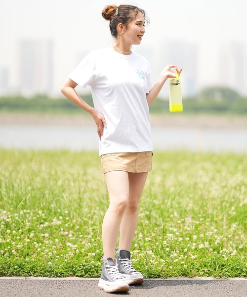 BILLABONG（ビラボン）の「BILLABONG/ビラボン Tシャツ 半袖 スクエアロゴ バックプリント ボーイフィット BE01C-203（Tシャツ/カットソー・レディース・ブラック系その他/ホワイト系その他/ホワイト系その他2・L/M）」の14枚目の写真