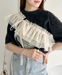 Loueme | マルチウェイチュール付けフリル(付け襟)