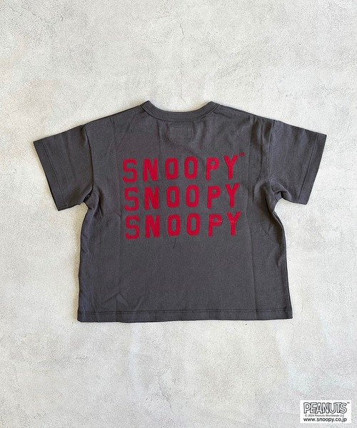 PEANUTS(ピーナッツ)の「【PEANUTS】スヌーピー/プリントTシャツ(80~150cm)(Tシャツ/カットソー・キッズ・キナリ/ライトピンク/グリーン/チャコール・100/90/80/150/140/130/120/110/95)」の10枚目の写真