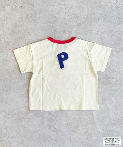 PEANUTS(ピーナッツ)の「【PEANUTS】スヌーピー/プリントTシャツ(80~150cm)(Tシャツ/カットソー・キッズ・キナリ/ライトピンク/グリーン/チャコール・100/90/80/150/140/130/120/110/95)」の9枚目の写真