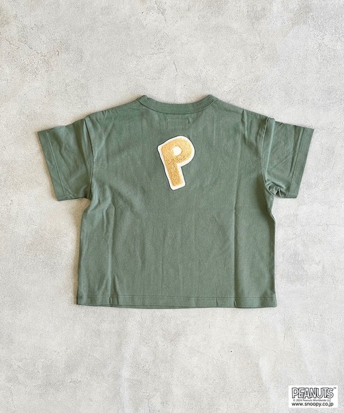 PEANUTS(ピーナッツ)の「【PEANUTS】スヌーピー/プリントTシャツ(80~150cm)(Tシャツ/カットソー・キッズ・キナリ/ライトピンク/グリーン/チャコール・100/90/80/150/140/130/120/110/95)」の11枚目の写真