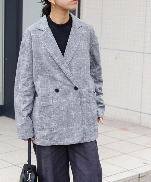 FORK&SPOON（フォークアンドスプーン）の「FORK&SPOON　コットンリネンジャケット（その他アウター・レディース・ホワイト系その他/チェック・1）」の15枚目の写真