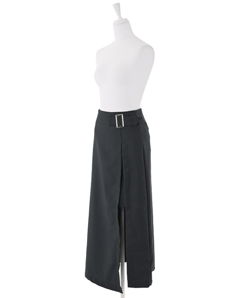 Narcissus（ナルシス）の「ベルトタイトスカート　ミディアム丈　（スカート・レディース・ブラック/グレー・FREE）」の12枚目の写真