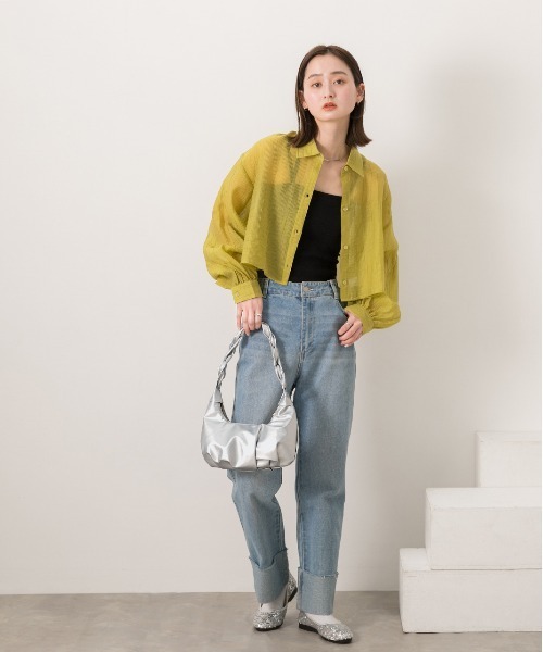 ad thie(アドティエ)の「ギャザーデザイン ミニワンハンドルバッグ(ハンドバッグ・レディース・オフホワイト/ブラック/シルバー・FREE)」の18枚目の写真