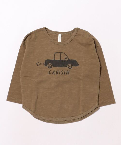 【セール】【Bs】【it】【Rylee＋Cru】LONG SLEEVE POCKET TEE || CRUISIN（その他ベビー用品）｜Rylee + Cru（ライリーアンドクルー）