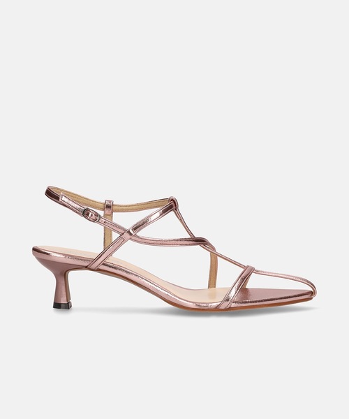 MAMIAN（マミアン）の「ポインテッドトゥ マルチストラップ サンダル (5.0cmヒール)（サンダル・レディース・ピンクゴールド/アイボリー/ブラック・L/LL/M/S）」の10枚目の写真