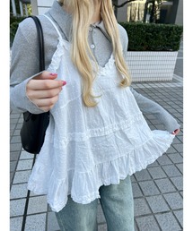 PHILLY | 【PHILLY】コットンレースフリルキャミ(キャミソール)