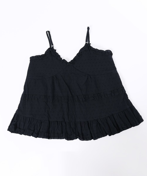 PHILLY（フィリー）の「【PHILLY】コットンレースフリルキャミ（キャミソール・レディース・ホワイト/ブラック・FREE）」の8枚目の写真