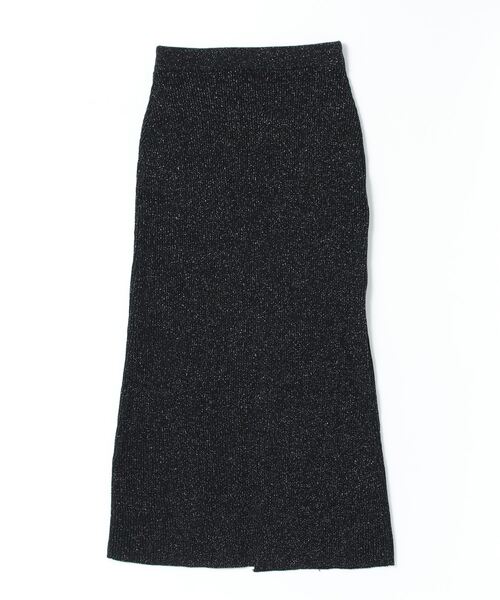 Per sist ence（パーシエンス）の「ラメリブ前後2WAYタイトスカート（スカート・レディース・アイボリー/ブラック/グレー/レッド・FREE）」の3枚目の写真