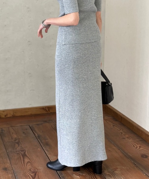 Per sist ence（パーシエンス）の「ラメリブ前後2WAYタイトスカート（スカート・レディース・アイボリー/ブラック/グレー/レッド・FREE）」の15枚目の写真