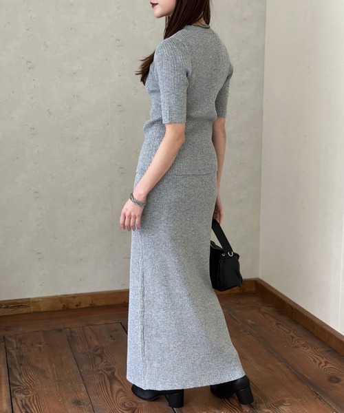 Per sist ence（パーシエンス）の「ラメリブ前後2WAYタイトスカート（スカート・レディース・アイボリー/ブラック/グレー/レッド・FREE）」の16枚目の写真