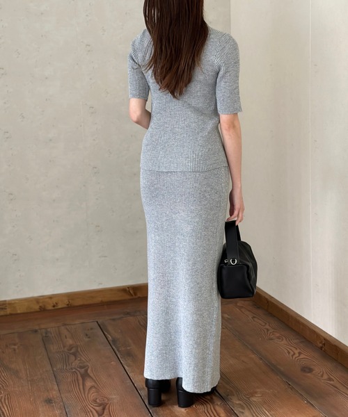 Per sist ence（パーシエンス）の「ラメリブ前後2WAYタイトスカート（スカート・レディース・アイボリー/ブラック/グレー/レッド・FREE）」の17枚目の写真