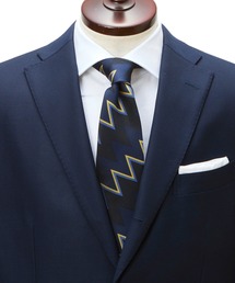 Cricket（クリケット）の「【CRICKET】クリケット英国調ｷﾞｻﾞｷﾞｻﾞ柄ネクタイ日本製（ネクタイ）」