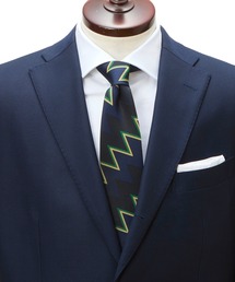 Cricket（クリケット）の「【CRICKET】クリケット英国調ｷﾞｻﾞｷﾞｻﾞ柄ネクタイ日本製（ネクタイ）」