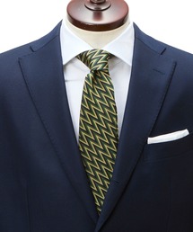 Cricket（クリケット）の「【CRICKET】クリケット英国調ｷﾞｻﾞｷﾞｻﾞ柄ネクタイ日本製（ネクタイ）」