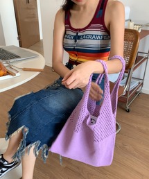 メッシュニット トートバッグ