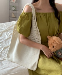 メッシュニット トートバッグ