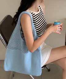 メッシュニット トートバッグ
