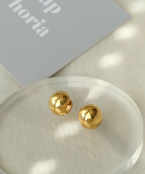 colleca la（コレカラ）の「[stainless]ステンレス・メタルボールピアス〈金属アレルギー対応〉（ピアス（両耳用）・レディース・ゴールド/シルバー・FREE）」の2枚目の写真