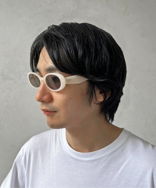 CPCM（シーピーシーエム）の「オーバルサングラス（サングラス・メンズ・ベージュ/ブラック・FREE）」の5枚目の写真