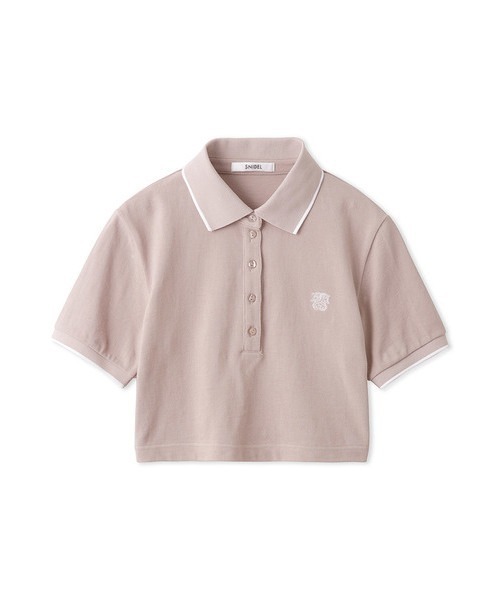 SNIDEL（スナイデル）の「ポロシャツ（ポロシャツ・レディース・オフホワイト/ピンクベージュ・0）」の2枚目の写真