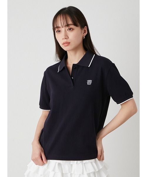 SNIDEL（スナイデル）の「ポロシャツ（ポロシャツ・レディース・オフホワイト/ピンクベージュ・0）」の6枚目の写真