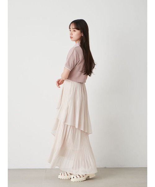 SNIDEL（スナイデル）の「ポロシャツ（ポロシャツ・レディース・オフホワイト/ピンクベージュ・0）」の14枚目の写真