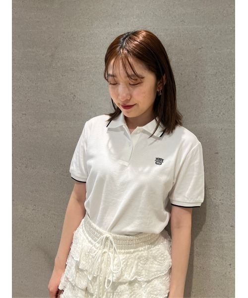 SNIDEL（スナイデル）の「ポロシャツ（ポロシャツ・レディース・オフホワイト/ピンクベージュ・0）」の9枚目の写真