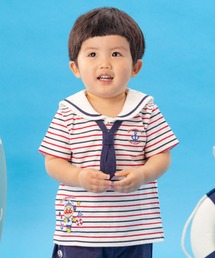 アンパンマンばいきんまんセーラー襟Tシャツ