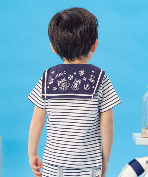 アンパンマンばいきんまんセーラー襟Tシャツ（Tシャツ/カットソー）｜ANPANMAN KIDS COLLECTION（アンパンマンキッズコレクション）