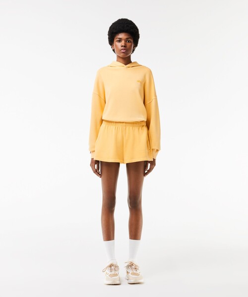 LACOSTE（ラコステ）の「コンパクトスウェットショートパンツ（スウェットパンツ・レディース・イエロー/ピンク・36/38）」の8枚目の写真