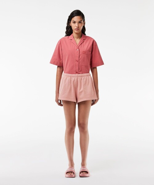 LACOSTE（ラコステ）の「コンパクトスウェットショートパンツ（スウェットパンツ・レディース・イエロー/ピンク・36/38）」の15枚目の写真
