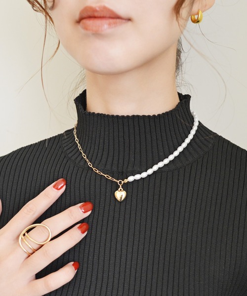 styiro(スタイロ)の「メタル×パールビーズトイネックレス(ネックレス・レディース・ゴールド/シルバー/シルバー系2/ゴールド系3/シルバー系3/ゴールド系2/シルバー系4/ゴールド系4・FREE)」の8枚目の写真