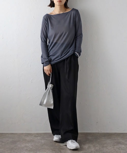 トップス Bonjour Bonjour Sagan tシャツ リバーシブルシアートップス レディース
