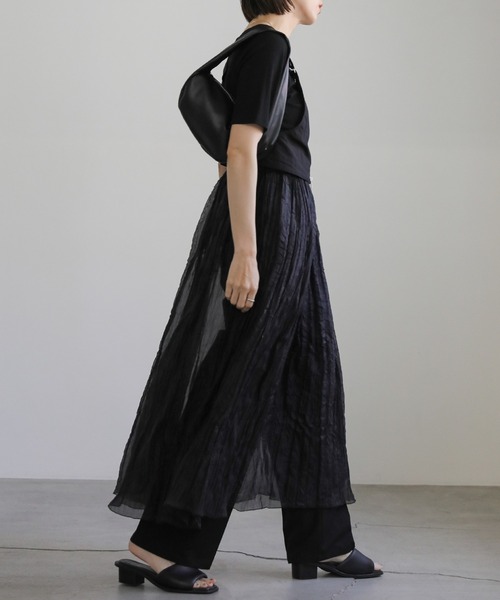 select MOCA(セレクトモカ)の「ビスチェコンビシアーロングワンピース(セットアップ・レディース・ブラック/カーキ・MEDIUM/LARGE)」の18枚目の写真