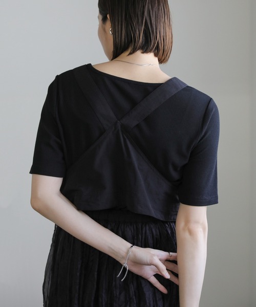 select MOCA(セレクトモカ)の「ビスチェコンビシアーロングワンピース(セットアップ・レディース・ブラック/カーキ・MEDIUM/LARGE)」の15枚目の写真