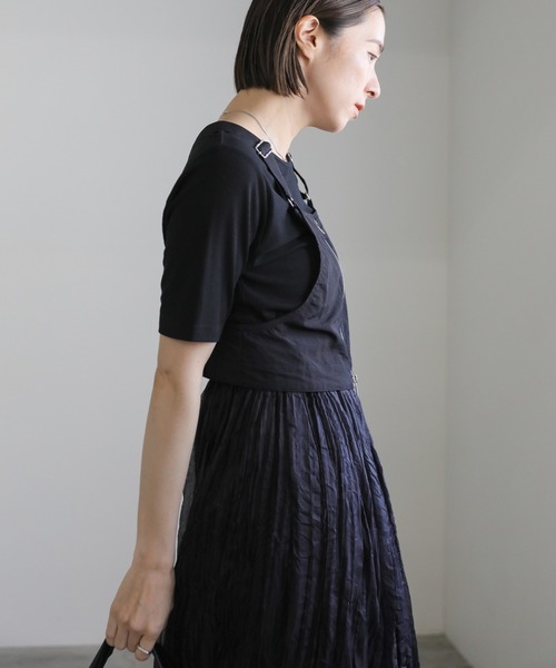 select MOCA(セレクトモカ)の「ビスチェコンビシアーロングワンピース(セットアップ・レディース・ブラック/カーキ・MEDIUM/LARGE)」の19枚目の写真