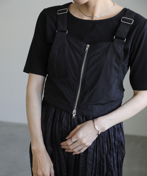 select MOCA(セレクトモカ)の「ビスチェコンビシアーロングワンピース(セットアップ・レディース・ブラック/カーキ・MEDIUM/LARGE)」の21枚目の写真