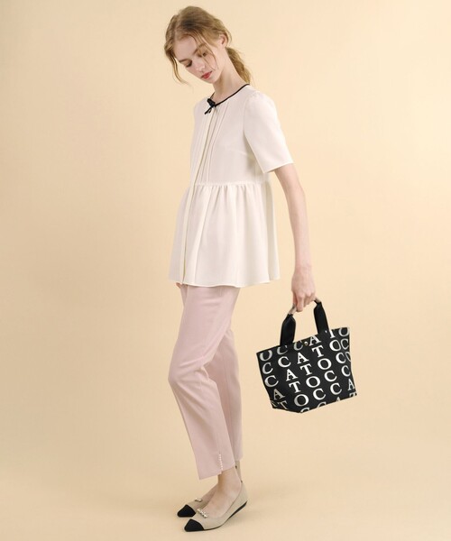 TOCCA(トッカ)の「FOLLOWING TOCCA TOTE トートバッグ(トートバッグ・レディース・ライトグレー系/シルバー系/ブラック系/ピンク系/ネイビー系・F)」の9枚目の写真