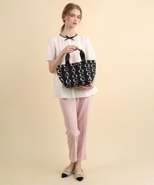 TOCCA(トッカ)の「FOLLOWING TOCCA TOTE トートバッグ(トートバッグ・レディース・ライトグレー系/シルバー系/ブラック系/ピンク系/ネイビー系・F)」の10枚目の写真