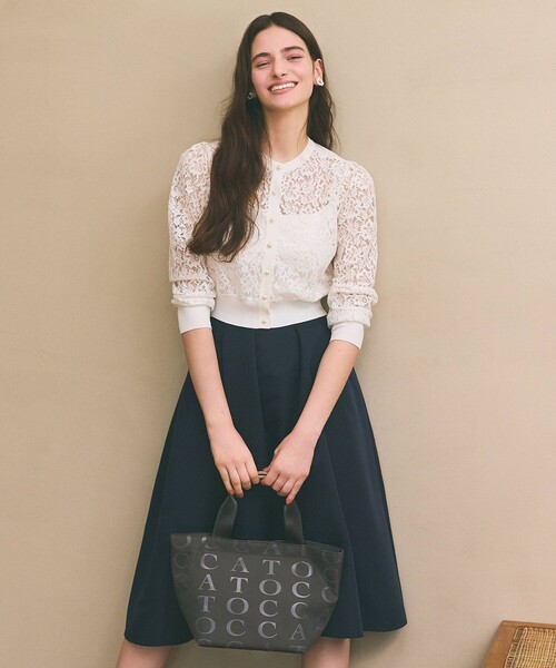 TOCCA(トッカ)の「FOLLOWING TOCCA TOTE トートバッグ(トートバッグ・レディース・ライトグレー系/シルバー系/ブラック系/ピンク系/ネイビー系・F)」の13枚目の写真