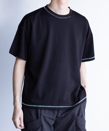 COMMONWARE:ダンボールニットステッチングクルーTEE