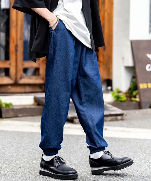 BALRのデニム風ジョガーパンツ 定価3.5万程 BALR. デニム ストレッチ 