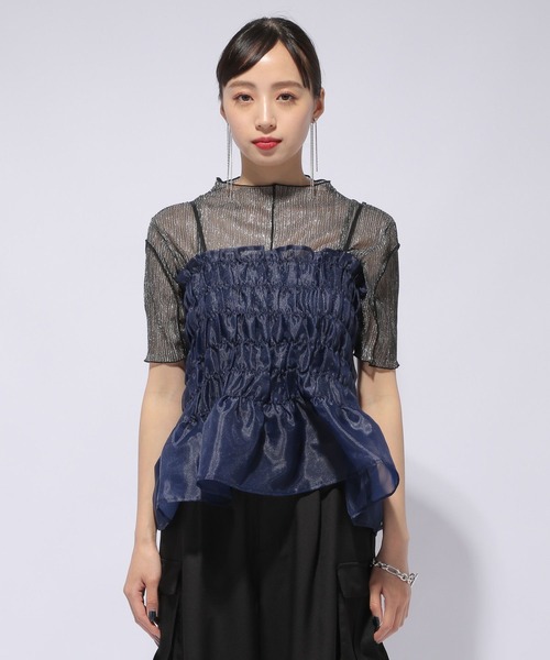 HARE（ハレ）の「チュールビスチェ(HARE)（ベスト・レディース・ネイビー/ブラック・FREE）」の13枚目の写真