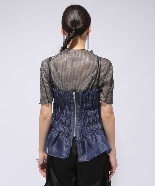 HARE（ハレ）の「チュールビスチェ(HARE)（ベスト・レディース・ネイビー/ブラック・FREE）」の15枚目の写真