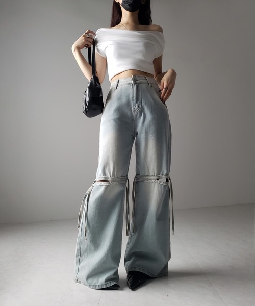 【TOTEME】ローライズ スリムカット パンツ TOTEME ローライズ パンツ | ブラック | FARFETCH JP