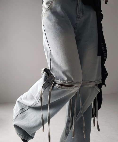 4size ／ 2color 】カットアウトストラップヴィンテージルーズ