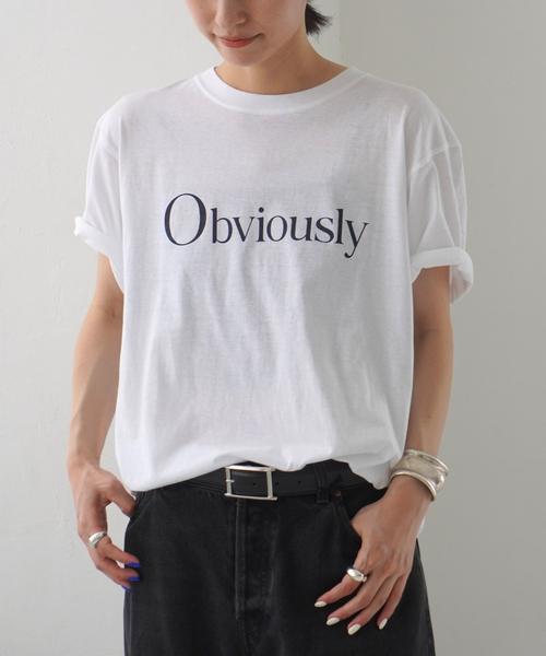 GOOD ROCK SPEED(グッドロックスピード)の「【GOOD ROCK SPEED / グッドロックスピード】別注Obviously T-sh(Tシャツ/カットソー・レディース・ホワイト・FREE)」の4枚目の写真