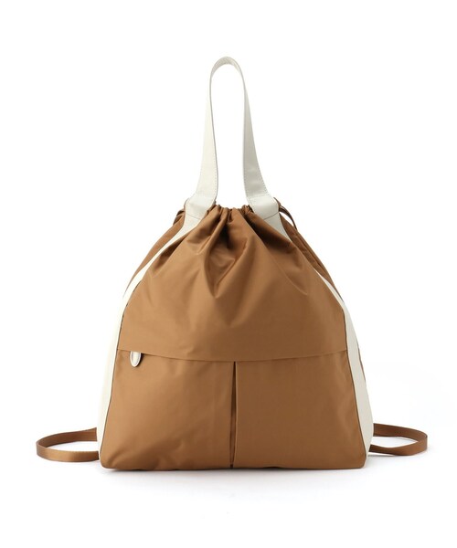 HIROKO HAYASHI（ヒロコハヤシ）の「LUINI（ルイーニ）2wayナップサック（バックパック/リュック・レディース・ネイビー系6/グレー系/カーキ/こしょう色系/ライトグリーン/グレー系4・00）」の6枚目の写真