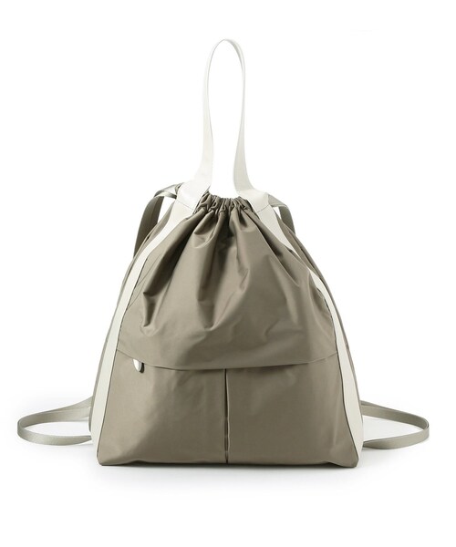 HIROKO HAYASHI（ヒロコハヤシ）の「LUINI（ルイーニ）2wayナップサック（バックパック/リュック・レディース・ネイビー系6/グレー系/カーキ/こしょう色系/ライトグリーン/グレー系4・00）」の3枚目の写真